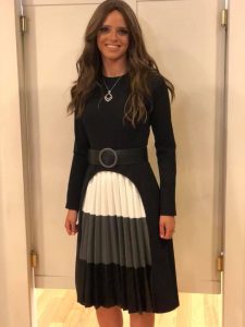 Black White and Grey Classy Dress Skirt Outfit Modest Fashion